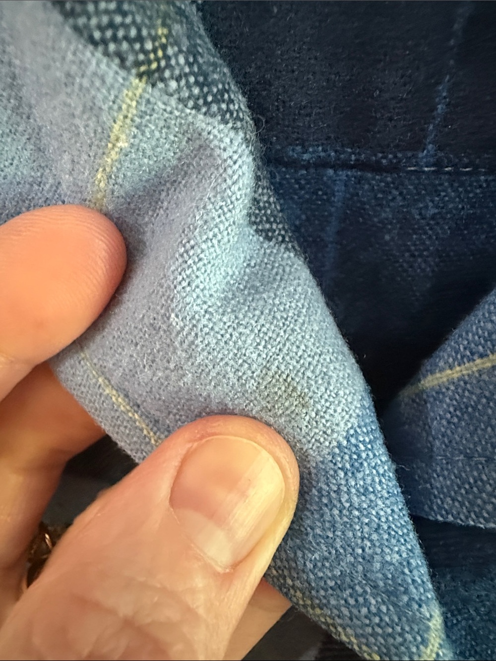 Pendleton Blue Multi-Plaid Wool Button Jacket - Picture 8 of 10